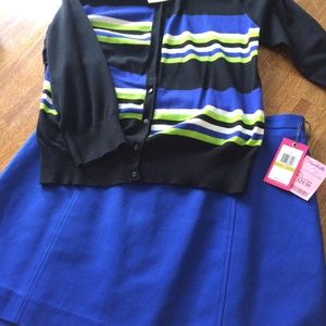 Skirt Sweater Cardigan Set